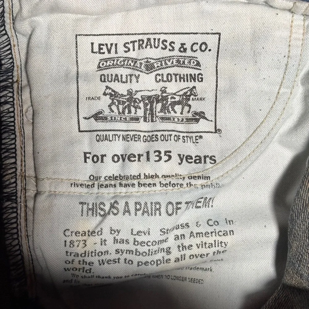 Levi's 527 Bootcut Jeans Marbled Mens 38x30 Blue Indigo Slim Fit Denim Pants